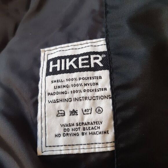 Womans Black Hiker Girls Line Coat - Picture 6 of 7